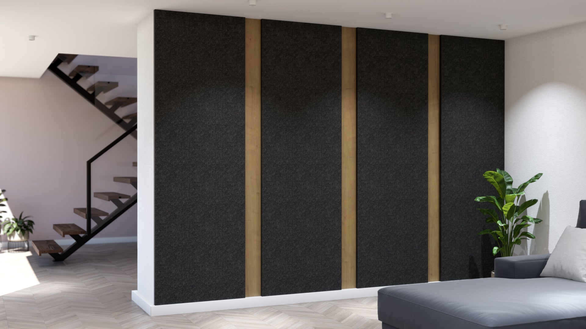 How To - Rectangle Panels with Recessed Columns – Fabric Walls