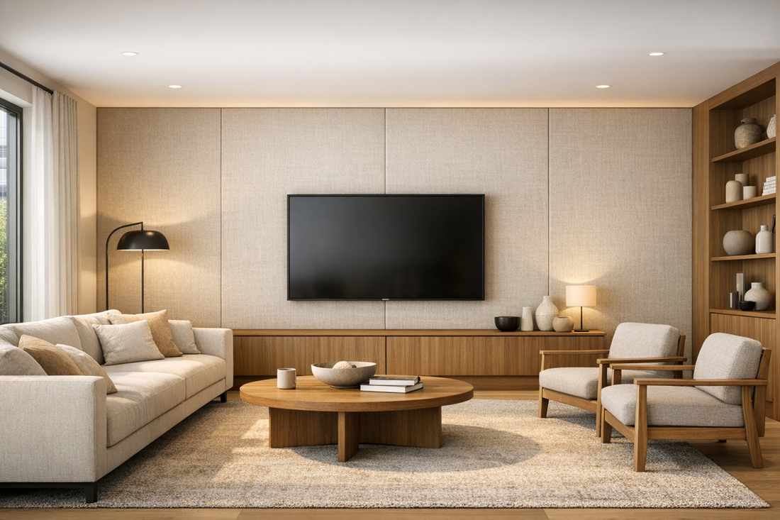 Fabric Walls for Living Rooms