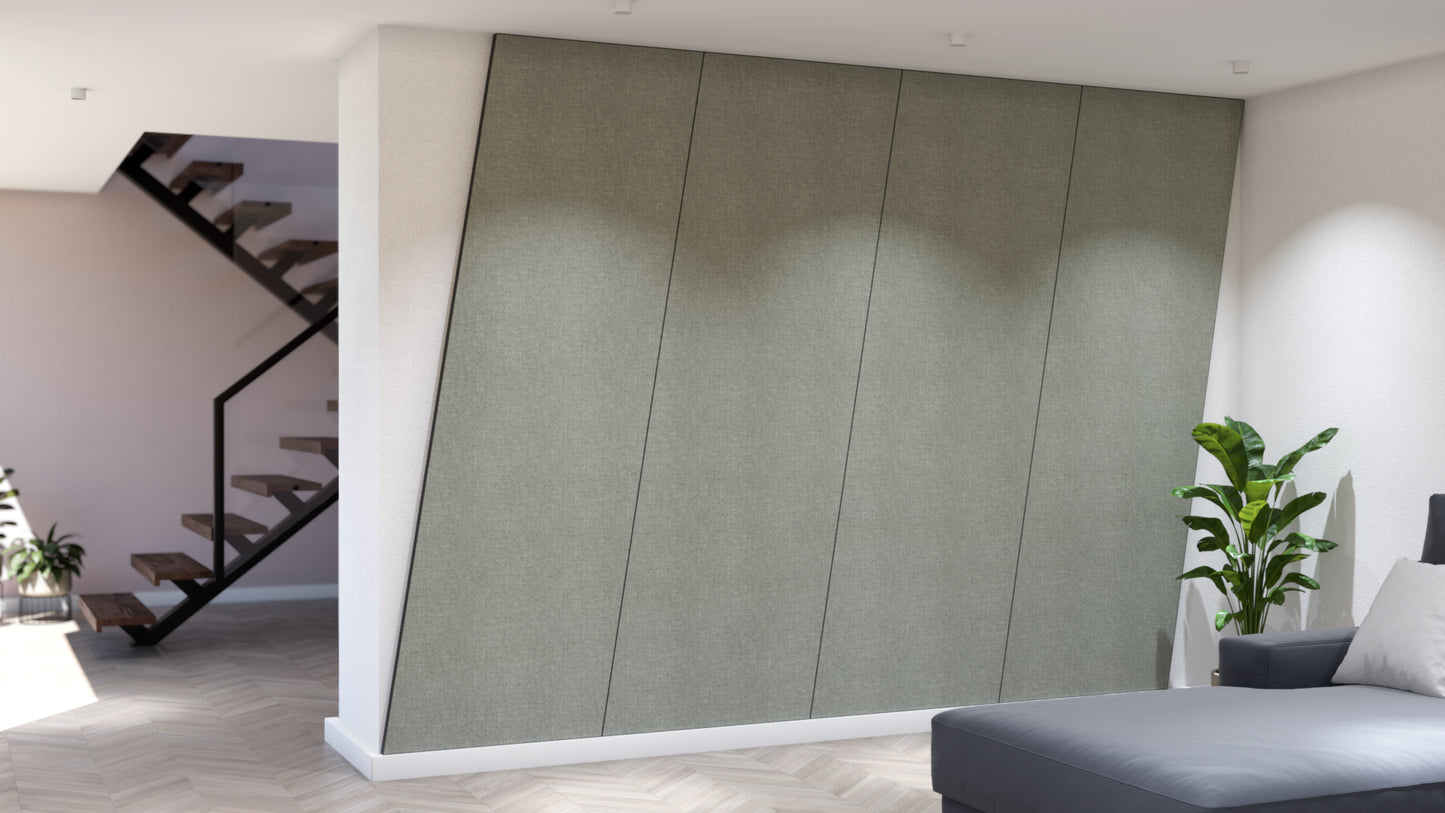 Angled Rectangle Fabric Panel
