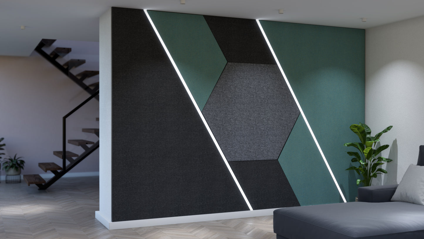 Angled Fabric Panel