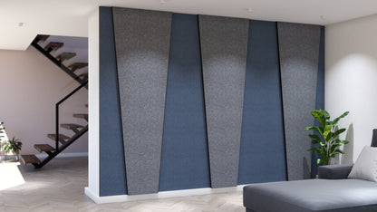 Angled Rectangle Fabric Panel